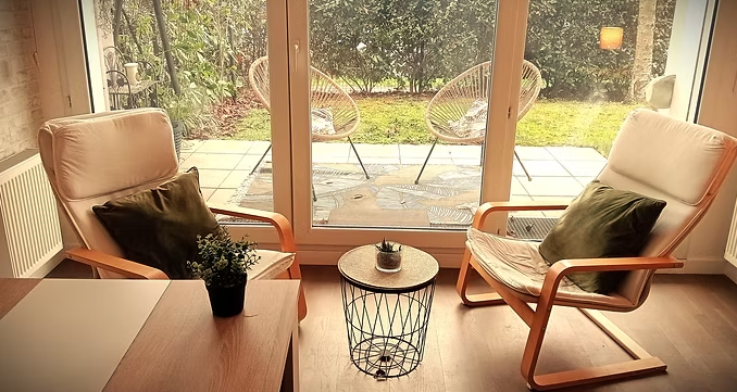 Cabinet de thérapie — un espace chaleureux et accueillant